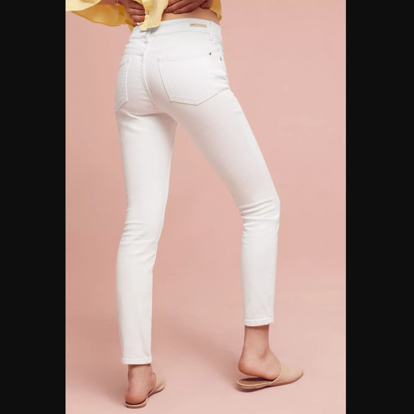 NWT Pilcro Script High-Rise White Skinny Jeans - 30 Waist - Picture 2 of 8